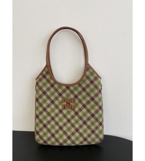 미우미우 아이비 체크백 5BG231 2IFK F0RDS V MLN