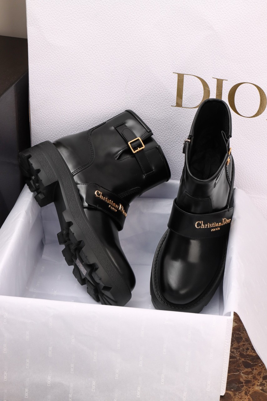 디올 D-Quest 앵클부츠 앵글부츠 블랙 송아지 가죽 KDT070VEA_S900 35~41 #해피샵