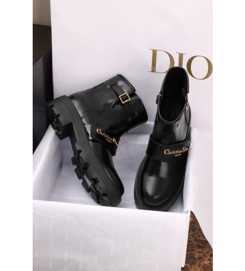 디올 D-Quest 앵클부츠 앵글부츠 블랙 송아지 가죽 KDT070VEA_S900 35~41 #해피샵