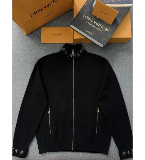 루이비통 더블 페이스 니트 트래블 블루종 - 블랙 1AJB30 S M L XL