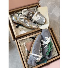 뉴발란스 x 미우 미우 530 SL 메탈릭 레더 메쉬 스니커즈 실버 플래티넘 5E165E-3ZL5-F0X1W 35~41