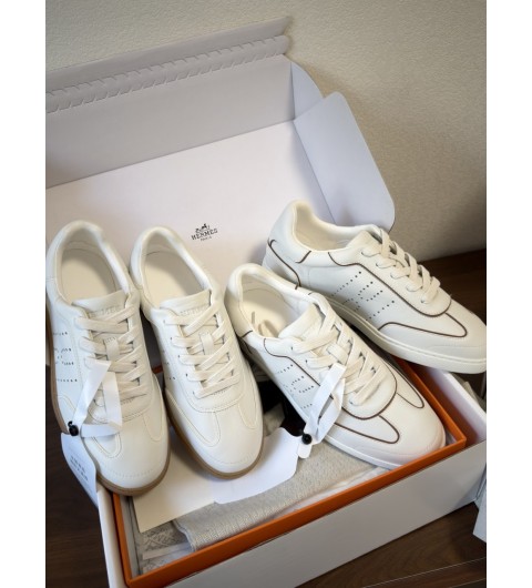 에르메스 HERMES 매치 가죽 스니커즈 35~40