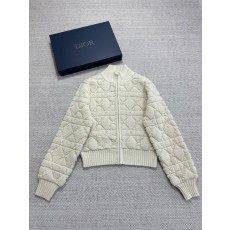 디올 DIOR 블랙 화이트 테크니컬 울 캐시미어 니트 가디건 254V20AM340X0200 36 38 40 #타지아