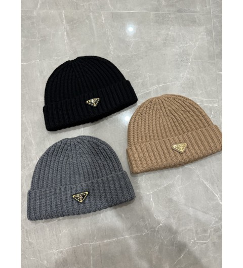 프라다 트라이앵글 로고 울 비니 니트 모자 1HC390_2DZL_F0002 S M #vvip공장