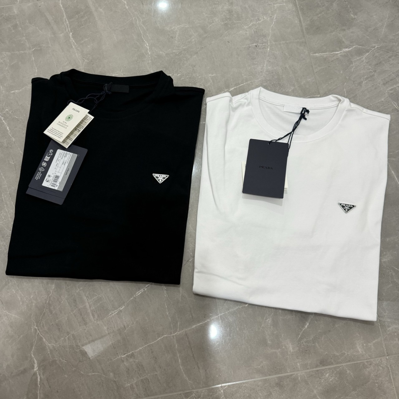 25 FW 프라다 로고 코튼 티셔츠 UJN954SOOO240 TP439801548 S M L XL XXL #vvip공장