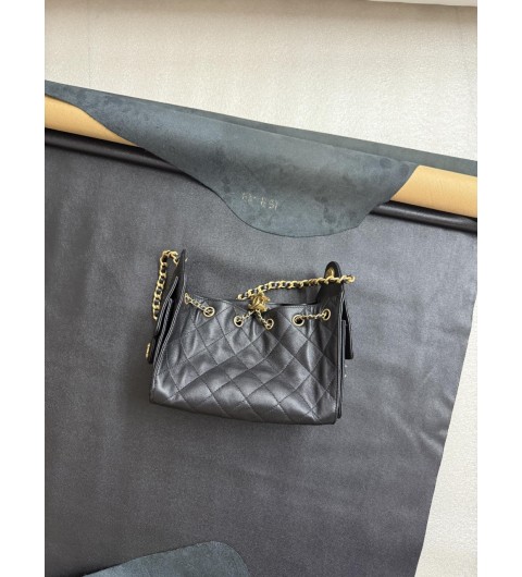 샤넬 25백 미니 블랙 캐비어 골드 숄더백 호보백 AS5631 22*20*12cm #vvip공장