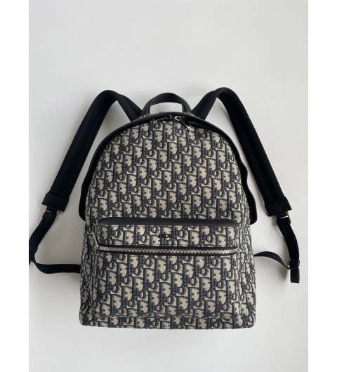 디올 라이더 백팩 베이지 & 블랙 디올 오블리크 자카드 가방 Dior Rider Backpack Beige & Black Dior Oblique Jacquard 1VOBA088YKY-H28E 30*42*15cm