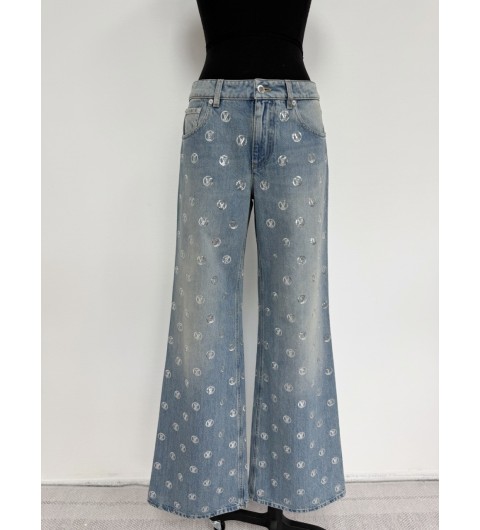 루이비통 1AIVQN LV SKI 시그니처 스팽글 부츠컷 진 청바지 34 36 38 40 #타지아