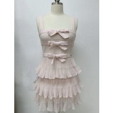 샤넬 CHANEL 25SS 리본 프릴 원피스 36 38 40 #타지아