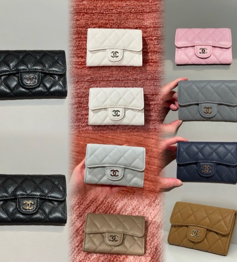 샤넬 CHANEL 클래식 플랩 똑딱이 지퍼 카드지갑 카드홀더 AP0214 #지존샵