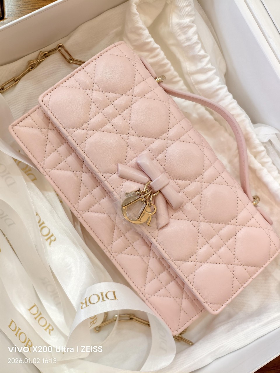 디올 Dior 마이 디올 미니 백 My Dior Mini Bag 까나쥬 양가죽 21*11.5*4.5cm