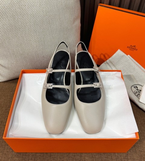 에르메스 메리제인 슬링백 밀라 발레리나 슈즈 H261126Z 35~40