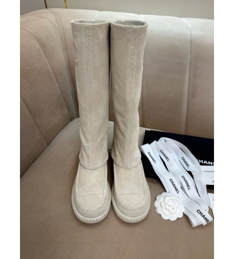 샤넬 CHANEL CC 스웨이드 롱부츠 35~40
