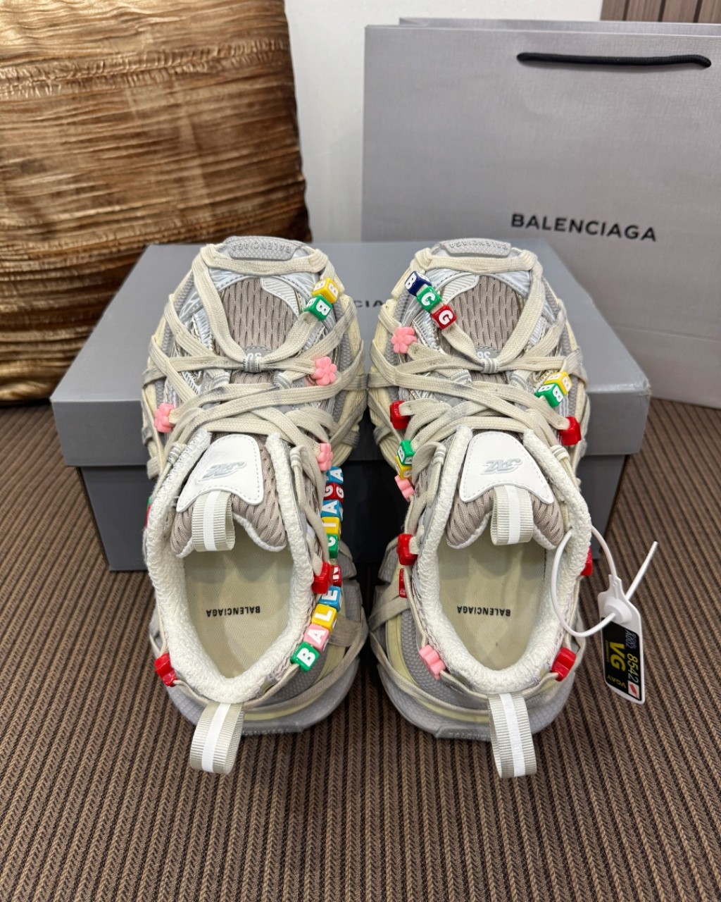 발렌시아가 3xl 익스트림 레이스 스니커즈 에그쉘/멀티컬러 35~46