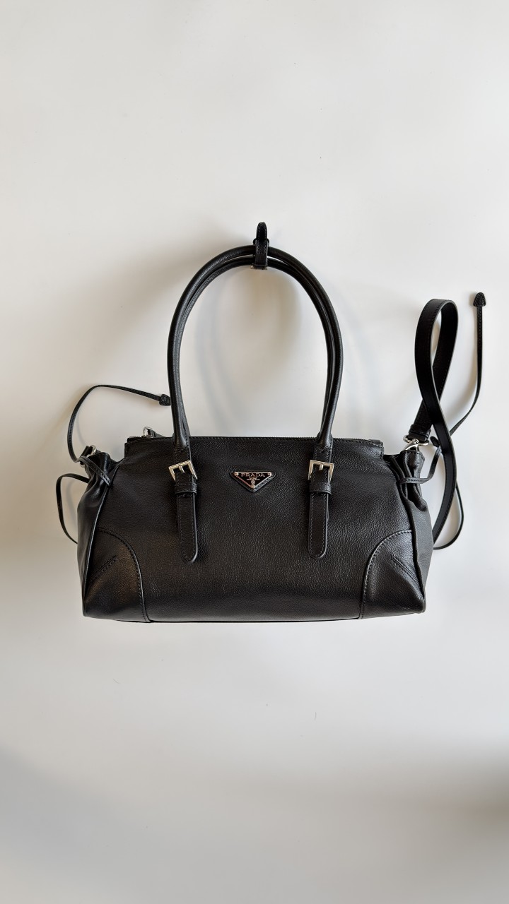 프라다 1BG628 보니 레더 미디움 핸드백 32*20*10cm