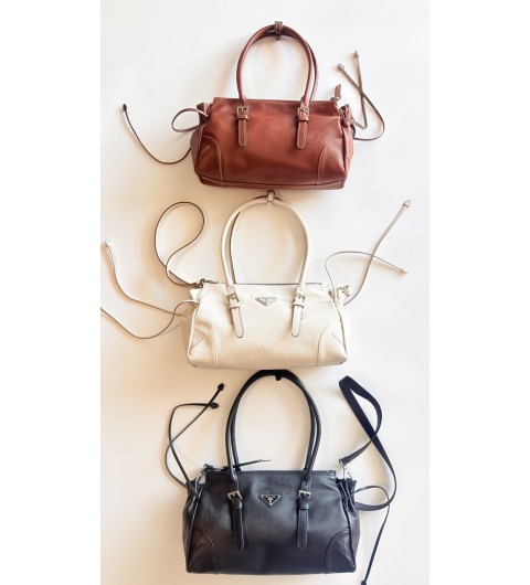 프라다 1BG628 보니 레더 미디움 핸드백 32*20*10cm