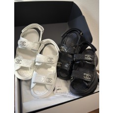 CHANEL 샤넬 클래식 벨크로 통굽 샌들 G46293 35~40