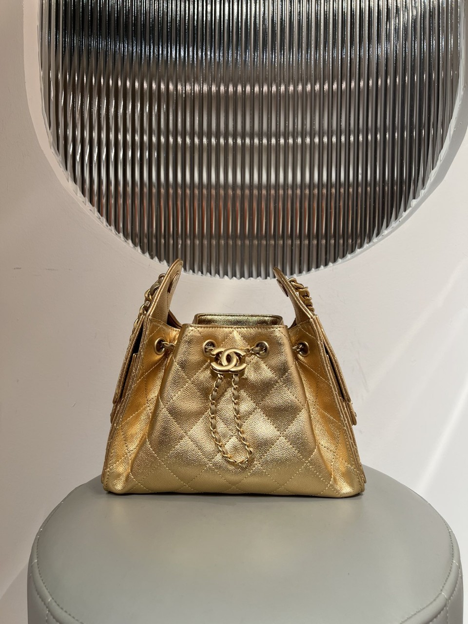샤넬가방 CHANEL 25 미니백 메탈릭 그레인드 카프스킨 AS5631 20x12x12.5cm #지존샵